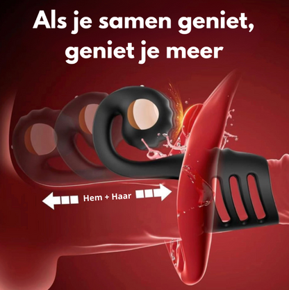 Pleasure Couple 3-in-1 | Orgasme Op Hetzelfde Moment