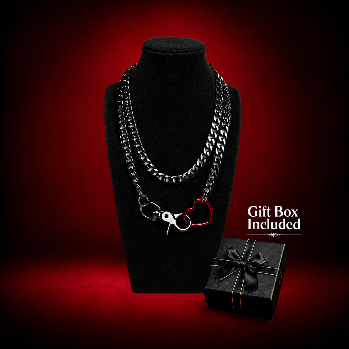 Choker Dubbel Hart