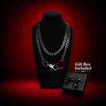 Choker Dubbel Hart · choker ketting voor stellen