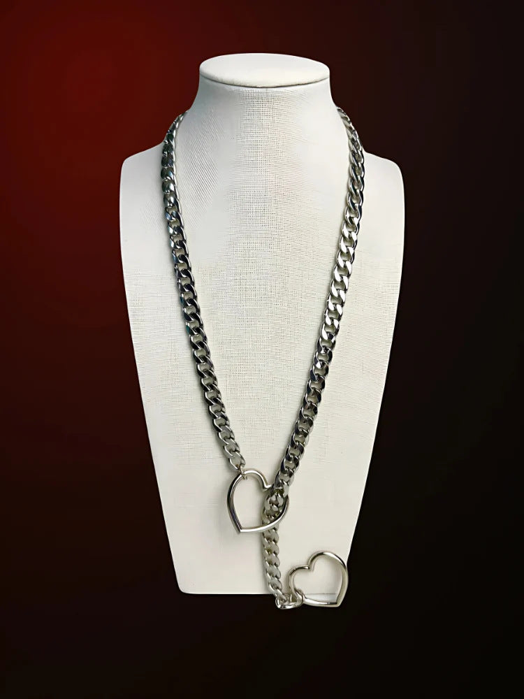 Slip Chain Hart zilver
