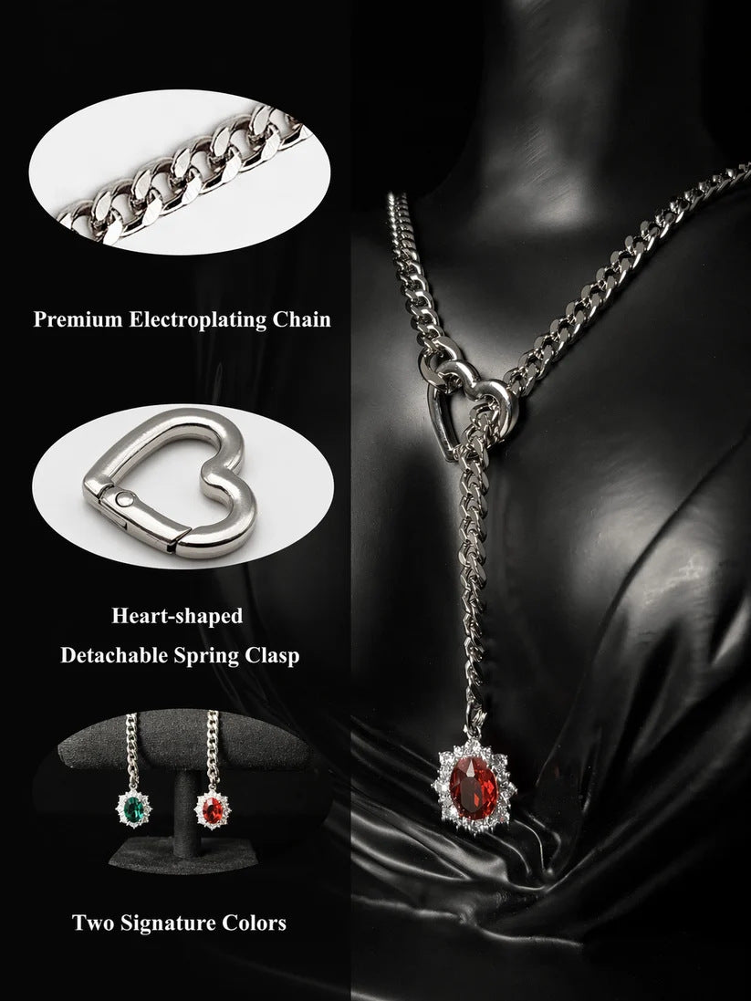 Ruby details zilver